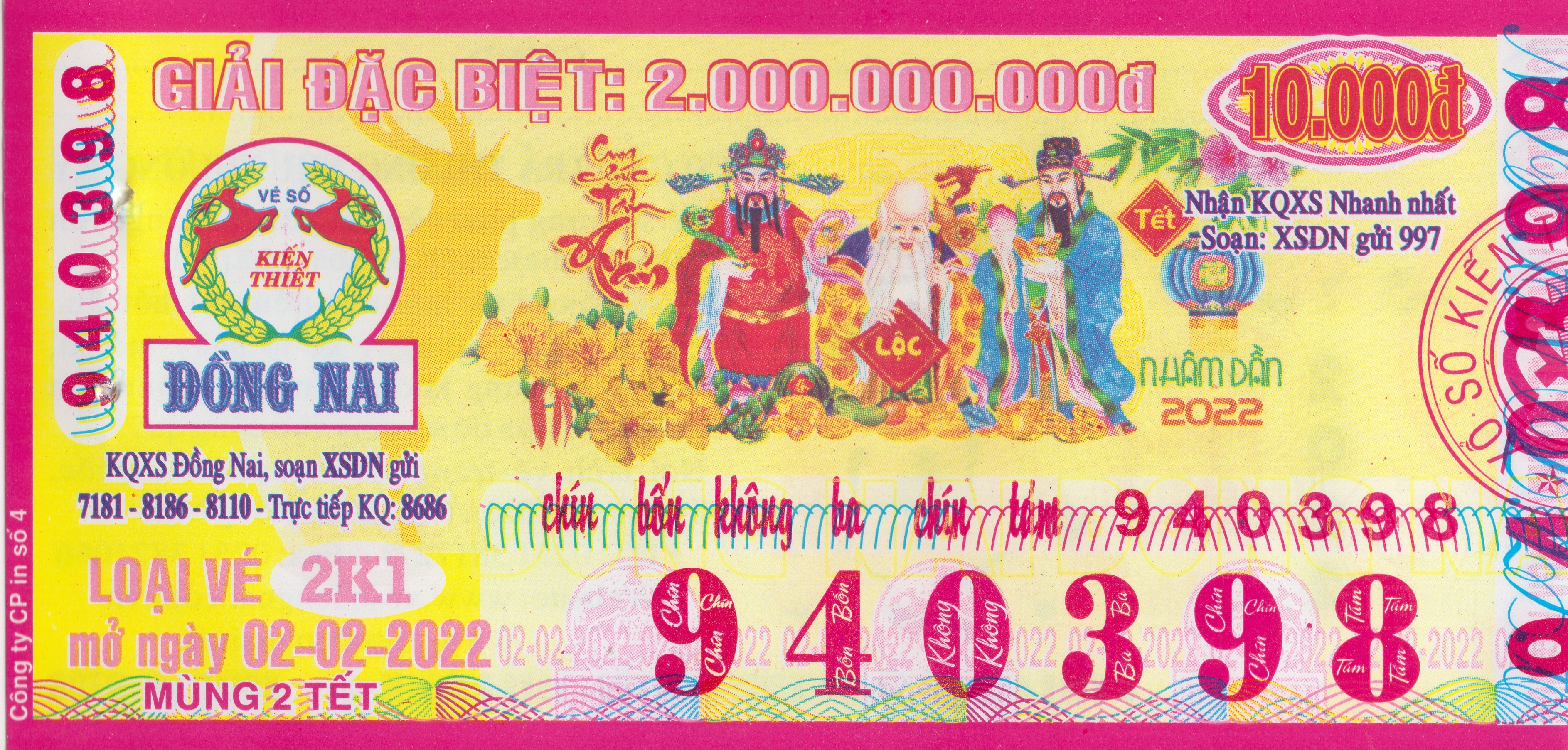 Mẫu vé số Đồng Nai 06042022 kiểm tra đối chiếu khi đổi số trúng  Minh  Ngọc